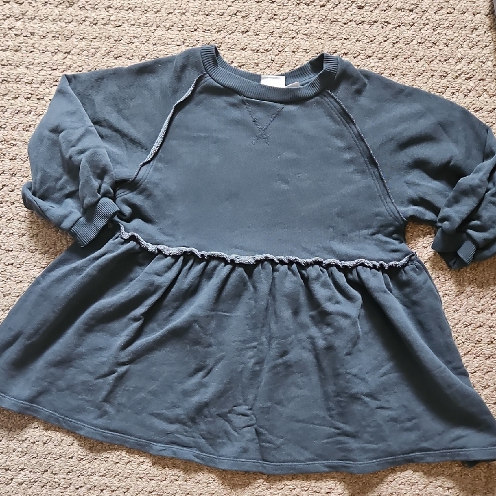 Zara Kids Dark Blue Sweatshirt Dress